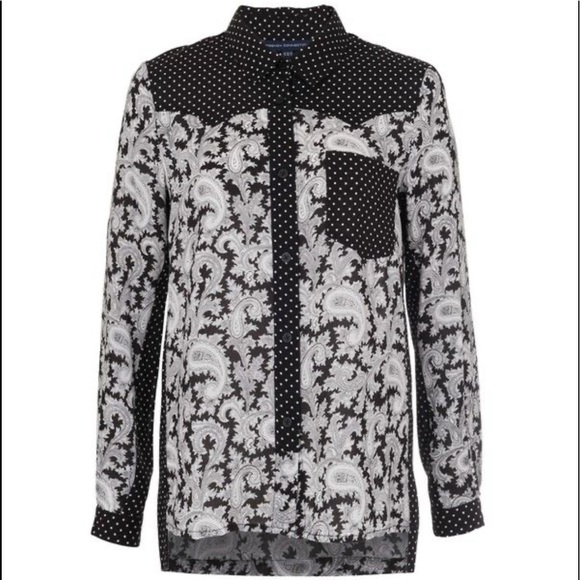 French Connection Paisley Party Patterned Shirt - Picture 3 of 6